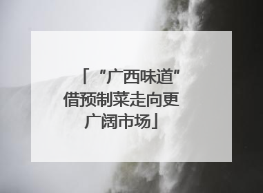 “广西味道”借预制菜走向更广阔市场