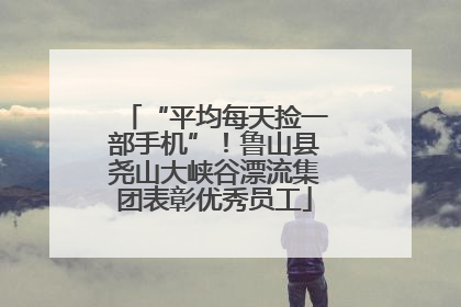 “平均每天捡一部手机”！鲁山县尧山大峡谷漂流集团表彰优秀员工