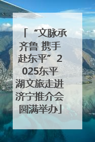 “文脉承齐鲁 携手赴东平”2025东平湖文旅走进济宁推介会圆满举办