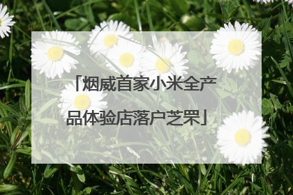 烟威首家小米全产品体验店落户芝罘
