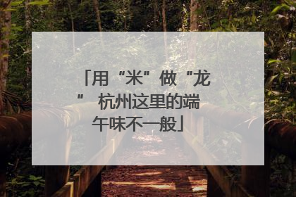 用“米”做“龙” 杭州这里的端午味不一般
