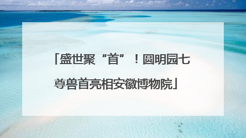 盛世聚“首”！圆明园七尊兽首亮相安徽博物院