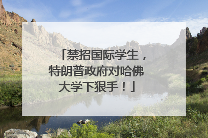 禁招国际学生，特朗普政府对哈佛大学下狠手！