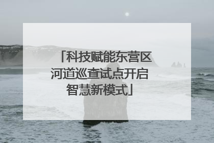 科技赋能东营区河道巡查试点开启智慧新模式