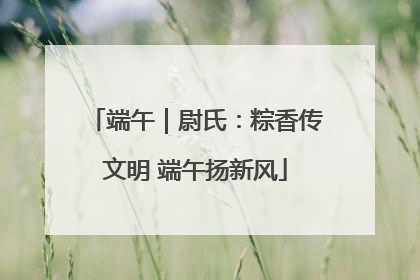 端午｜尉氏：粽香传文明 端午扬新风