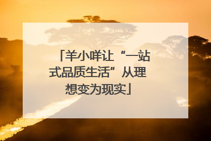 羊小咩让“一站式品质生活”从理想变为现实