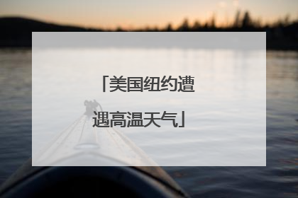 美国纽约遭遇高温天气
