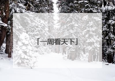 一周看天下