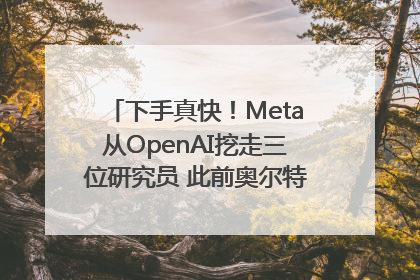 下手真快！Meta从OpenAI挖走三位研究员 此前奥尔特曼还曾出言嘲讽
