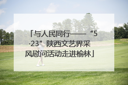 与人民同行——“5·23”陕西文艺界采风慰问活动走进榆林