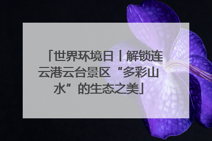 世界环境日丨解锁连云港云台景区“多彩山水”的生态之美