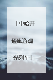 中哈开通旅游观光列车