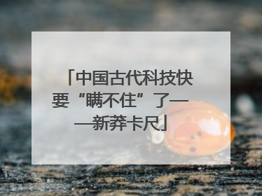 中国古代科技快要“瞒不住”了——新莽卡尺