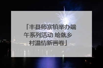 丰县师寨镇举办端午系列活动 绘就乡村温情新画卷