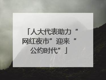 人大代表助力“网红夜市”迎来“公约时代”