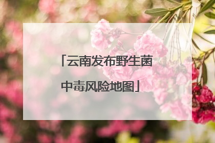 云南发布野生菌中毒风险地图