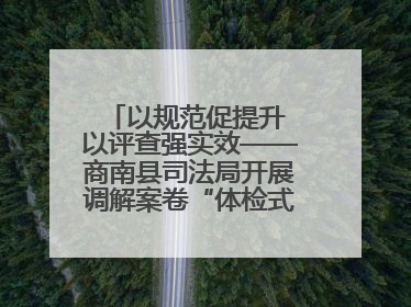 以规范促提升 以评查强实效——商南县司法局开展调解案卷“体检式”评查行动