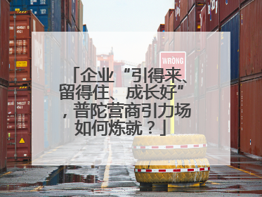 企业“引得来、留得住、成长好”，普陀营商引力场如何炼就？