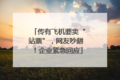 传有飞机要卖“站票”，网友吵翻！企业紧急回应