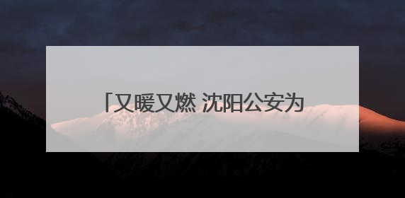 又暖又燃 沈阳公安为考生解决各类“难题”