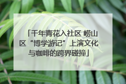 千年青花入社区 崂山区“博学游记”上演文化与咖啡的跨界碰撞