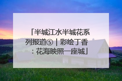 半城江水半城花系列报道⑤｜彩绘丁香：花海映照一座城