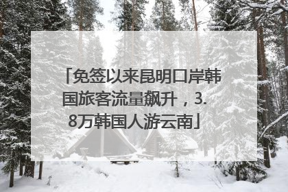 免签以来昆明口岸韩国旅客流量飙升，3.8万韩国人游云南
