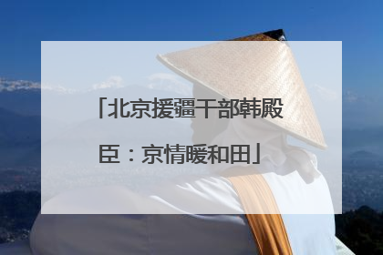 北京援疆干部韩殿臣：京情暖和田