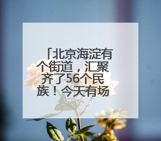 北京海淀有个街道，汇聚齐了56个民族！今天有场大聚会