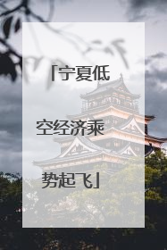 宁夏低空经济乘势起飞