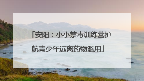 安阳：小小禁毒训练营护航青少年远离药物滥用