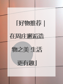 好物推荐｜在周庄邂逅造物之美 生活更有趣