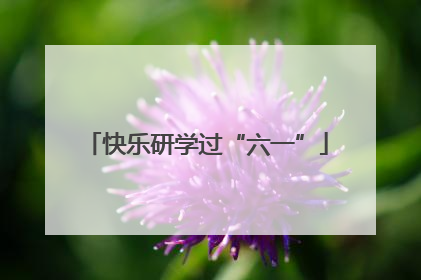 快乐研学过“六一”