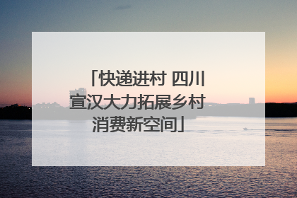 快递进村 四川宣汉大力拓展乡村消费新空间