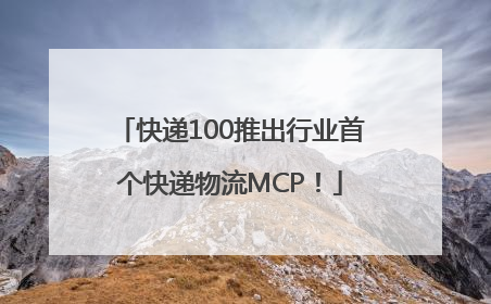 快递100推出行业首个快递物流MCP！