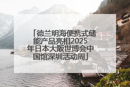 德兰明海便携式储能产品亮相2025年日本大阪世博会中国馆深圳活动周