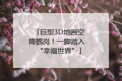 巨型3D地画空降鹤岗！一脚踏入“幸福世界”