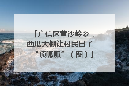 广信区黄沙岭乡：西瓜大棚让村民日子“顶呱呱”（图）