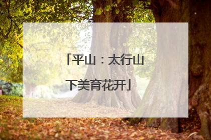 平山：太行山下美育花开