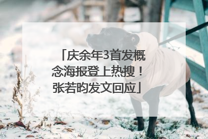 庆余年3首发概念海报登上热搜！张若昀发文回应