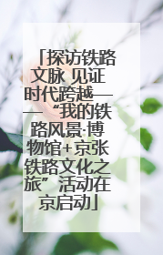 探访铁路文脉 见证时代跨越——“我的铁路风景·博物馆+京张铁路文化之旅”活动在京启动
