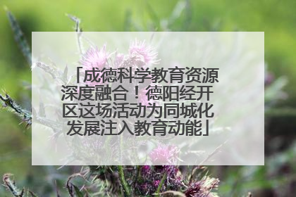成德科学教育资源深度融合！德阳经开区这场活动为同城化发展注入教育动能