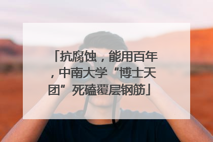 抗腐蚀，能用百年，中南大学“博士天团”死磕覆层钢筋