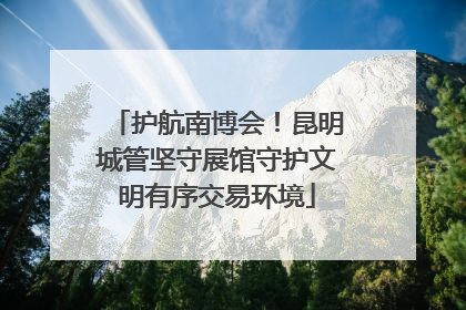 护航南博会！昆明城管坚守展馆守护文明有序交易环境