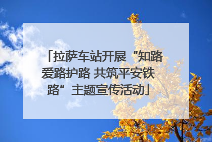 拉萨车站开展“知路爱路护路 共筑平安铁路”主题宣传活动