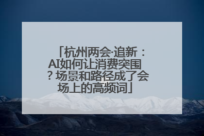 杭州两会·追新：AI如何让消费突围？场景和路径成了会场上的高频词