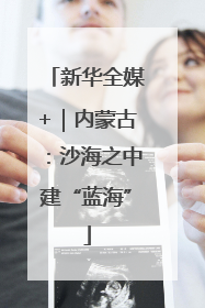 新华全媒+｜内蒙古：沙海之中建“蓝海”