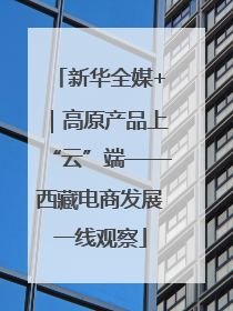 新华全媒+｜高原产品上“云”端——西藏电商发展一线观察