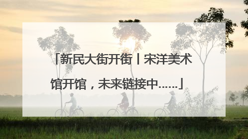 新民大街开街丨宋洋美术馆开馆，未来链接中……