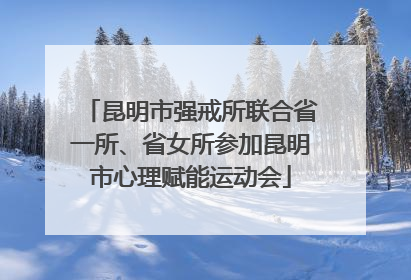 昆明市强戒所联合省一所、省女所参加昆明市心理赋能运动会